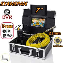 DVR/WiFi 20/30/50/100M Pipe Inspection Camera SYANSPAN 7"/9" Monitor HD 1000TVL Waterproof IP68 Drain Sewer Industrial Endoscope