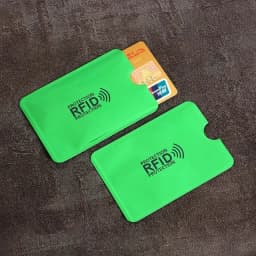 10pcs Anti-Scan Protection Card Sleeve Anti-magnetic Aluminum Foil Portable Bank Card Holder Credit NFC RFID Card Protector Case