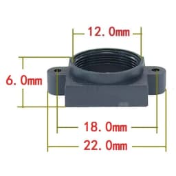 DIY M12 Lens Base 18mm Mounting Hole Spacing 6mm 8.5mm 12mm High Plastic Lens Holder PCB Board Module Lens Mount Connector