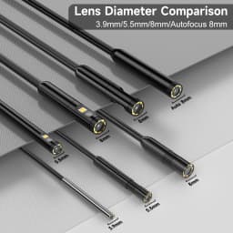 Industrial Endoscope 4.3'' IPS Screen Autofocus Camera HD1080P Single Dual Triple Lens USB Probe Car Inspection Borescope LEDs