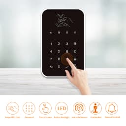 Staniot 433Mhz Wireless Touch Keyboard 2Pcs RFID Card Arm Or Disarm Password Keypad For Tuya Smart Home Security Alarm System