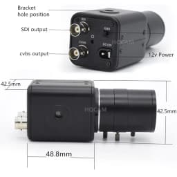 CCTV Industrial Live 3G-SDI 1/2 2.0MP 1080P 1080i 60fps/50fps 30fps Lens 2.8-12mm Security Box SDI Camera Medical Live Concert