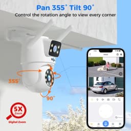 Hiseeu H.265 10CH NVR 3K 6MP Surveillance System Dual Lens Smart PTZ IP Camera Color Night Vision Auto Tracking WiFi CCTV System