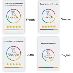 NFC Google Review Cards Android/IPhone Tap URL Writing Social Business Review Cards