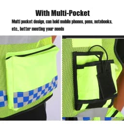 New Summer Breathable Safety Vest Night Work Security Sleeveless Road Construction Workwear Zipper Pockets Unisex