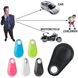 Mini Mobile Bluetooth 5.0 Tracker Anti-Lost Device Round Anti-Lost Device Pet Kids Bag Wallet Tracking Smart Finder Locator 
