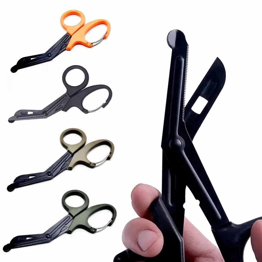 18.5cm Survive Rescue Scissor Gauze Cutter Emergency First Aid Shear Outdoor Clothes Cutting Gardening Tactical Medical Scissors
