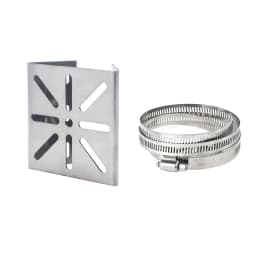 1 Set For Outdoor Pole Monitoring Bracket Univsesial Adapter Plate 100/200mm Long Hoop With Stainless Steel Camera Mount Panel