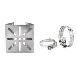 1 Set For Outdoor Pole Monitoring Bracket Univsesial Adapter Plate 100/200mm Long Hoop With Stainless Steel Camera Mount Panel
