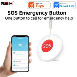 Zigbee / WIFI SOS Help Call Button Share with Family for Tuya App Emergency Alarm For Patient Kids Elderly Man with Hanging Rope