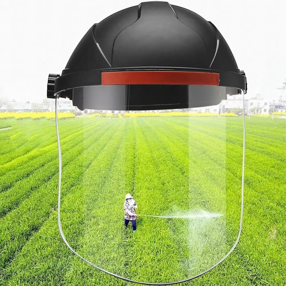 PC Plastic Welding Protective Mask Transparent Flip Front Visor Welding Helmet Full Protection Anti-UV Protective Face Cover