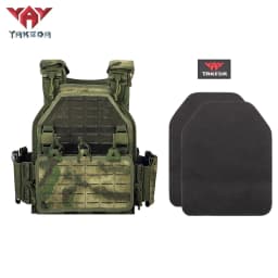 YAKEDA New Combat Vest 6094 Quick Release Lightweight Laser Cut Tactical Vest Black Gear Carry Hunting Tactical Vests