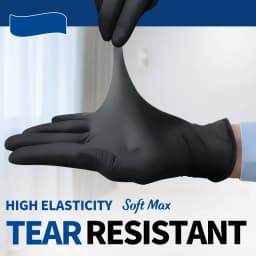 20/50/100PCS Black Nitrile Gloves Disposable Latex Free Textured 4.0Mil Safety Work Gloves for Industrial Mechanic Auto Gloves