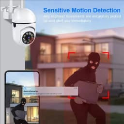 8MP Wifi IP Outdoor Wireless Security Surveillance PTZ Camera 4X Zoom Cameras AI Human Tracking Two-way Audio HD Night Color Cam