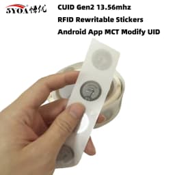 5YOA CUID Gen2 Electronic Tag Rewritable Smart Key NFC Clone Token ISO14443 Changeable Sticker IC 13.56Mhz RFID Replica Badge