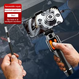 Type-C 360° Two-Way Rotary Articulating Endoscope Camera HD 1080P Car Inspection Industrial Endoscope With LED For IOS Android