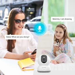 Blurams Indoor Security Camera 4MP, One-Click Call ,Two-way call, 2.4G & 5G WiFi,Home Security Camera for Dog/Baby Monitor/Elder