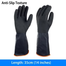 35-55cm Heavy Duty Waterproof Latex Gloves Chemical Resistant Acid Oil Resistant For Home Industry Factory Work Safety Gloves