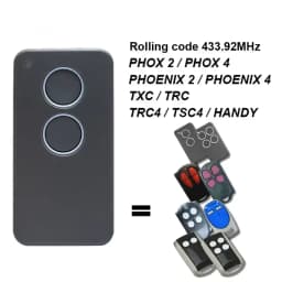 For PHOX PHOENIX 2 4 PHOX2 PHOX4 PHOENIX2 PHOENIX4 TRC TRC4 TXC TSC4 Garage Door Remote Control 433.92MHz Rolling Code