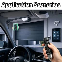 Wireless Remote Control DC 6V 12V 24V 30V 4CH RF Relay Receiver and 433MHZ Transmitter for Garage/Light/Motor/Home Appliance