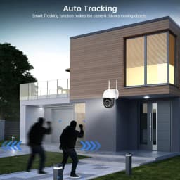 8MP PTZ WIFI Camera Dual-Lens 8XDigital Zoom Waterproof Outdoor Two-Way Audio Surveillance Wireless IP Camera ICSEE ONVIF