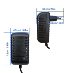 2pcs Power Adapter EU Plug AC 100-240V Input DC 12V 2A Output Supply Charger Universal Adapter for CCTV Camera DVR Router LED