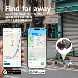 New Dual System Tracker for iOS or Android Bluetooth Tracking Tag Item Locator Keys Bag Work with iOS Find My or Google Find Hub