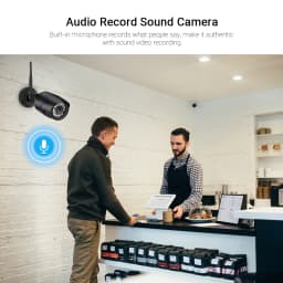 Hamrolte 5MP Wifi Camera Bullet Waterproof Outdoor Wireless IP Camera Audio Record IE Browser Xmeye Cloud RTSP iCSee