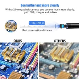 New 8mm Endoscope Camera 1080P HD USB Endoscope With 8 LED 1/2/5M Flexible Cable Inspection Borescope for Android PC