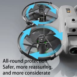 New ES800 Drone With WIFI FPV Hovering Professional 4K Camera Pocket Color Iights Remote Control Aircraft 360° Obstacle Toy Gift