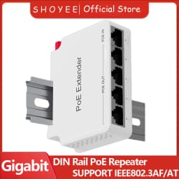 Gigabit 2/3/4 Port PoE Extender DIN Rail poe repeater for IP Port Transmission Extender for POE Switch NVR IP Camera