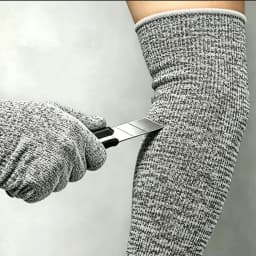 1/2PCS Level 5 HPPE Safety Sleeves Anti Cut Arm Puncture Gloves Cutting Resistant Bracers Protector Household Breathable Gloves