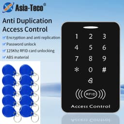 Smart RFID Anti Duplication Card Reader 125KHz ID Access Control Keypad Encrypted Card Reader With Interface 1000 Users