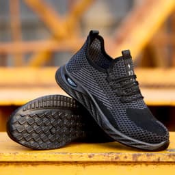 Men's Safety Shoes, Breathable Work Sports Shoes, Puncture and Smash Resistant Work Boots, Safety Protective Shoes Tactical Boot
