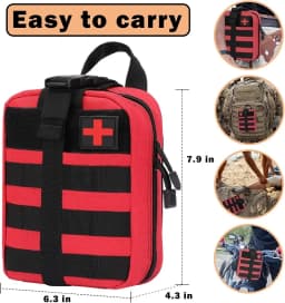 Outdoor First Aid Kit EDC Molle Medical Kit IFAK Survival Emergency Pack EDC Travel Fishing Camping Hiking Hunting Accessories