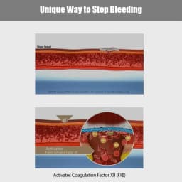 Tactical Kaolin Hemostatic Compressed Gauze Emergency Outdoor Binding Fixed Bandage First Aid Kit Bleeding Trauma Wound Dressing