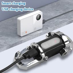 1200LM Super Bright Mini Keychain Flashlight Ultra-Bright LED Keychain Portable LED Work Light with Power Bank 3 Modes