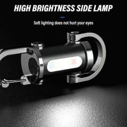 1200LM Super Bright Mini Keychain Flashlight Ultra-Bright LED Keychain Portable LED Work Light with Power Bank 3 Modes