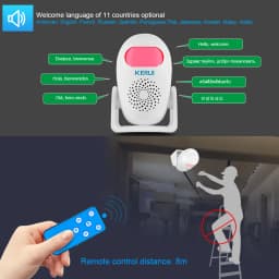 KERUI M120 PIR Motion Sensor Alarm Infrared Anti-Theft Burglar Welcome Chime Human Motion Detector Garage Shop Home Security