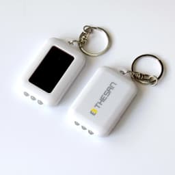 ReadStar 1/2/4PCS Mini Real Solar Power Flashlight 3 LED Keyring Torch Portable Light Outdoor Emergency Light