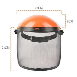 Metal Mesh Chainsaw Helmet Adjustable Sponge Lining Protective Mask Breathable Large Mesh Mesh Face Shield Outdoors