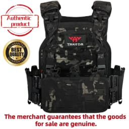 YAKEDA Tactical Vest 6094 Fast Detachable Light Laser Cut Outdoor Hunting Black Gear Carry Vest of High Quality 1000D Nylon