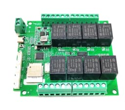 Works with Tuya WiFi or Zigbee 8 Channels (4 Temp Inputs 4 Water Level Input) Relay Switch Smart Home Remote Control Board