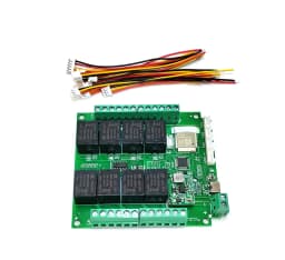 Works with Tuya WiFi or Zigbee 8 Channels (4 Temp Inputs 4 Water Level Input) Relay Switch Smart Home Remote Control Board