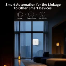 Lincukoo Zigbee3.0 Vibration Sensor Tuya Smart Tiny Sensor Home Assistant ZIGBEE2MQTT For Detecting Doors Windows and Safes