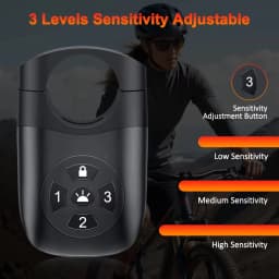 Bicycle Password Anti-theft Alarm Taillight 105dB Loud Burglar Alarm IPX6 Waterproof 4 Lighting Mode Bike Brake Warning Light