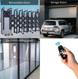 Rechargeable 20 Channel Universal Garage Door Remote Control Gate Rolling Shutter Door Duplicator Key Multi-Frequency 300-915Mhz