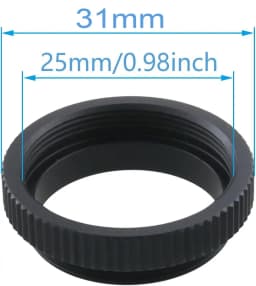 10pcs 5mm Camera C-Mount Lens Adapter Ring C to CS Extension Tube for CCTV Security Cameras