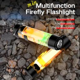 Outdoor Strong Light LED Flashlight mini Portable Keychain Light USB Charging Magnetic Suction Super Bright Emergency Warning Li