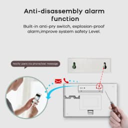 Wireless Alarm System 2.4GWiFi Home Security Kit with Door Motion Sensor Work with SmartLife APP Works with Alexa No Monthly Fee
